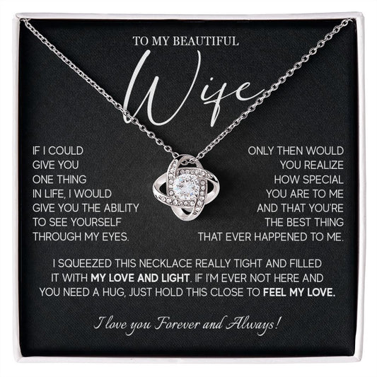 493A Gift For Wife From Husband, To My Wife Necklace, Wedding Anniversary Gifts