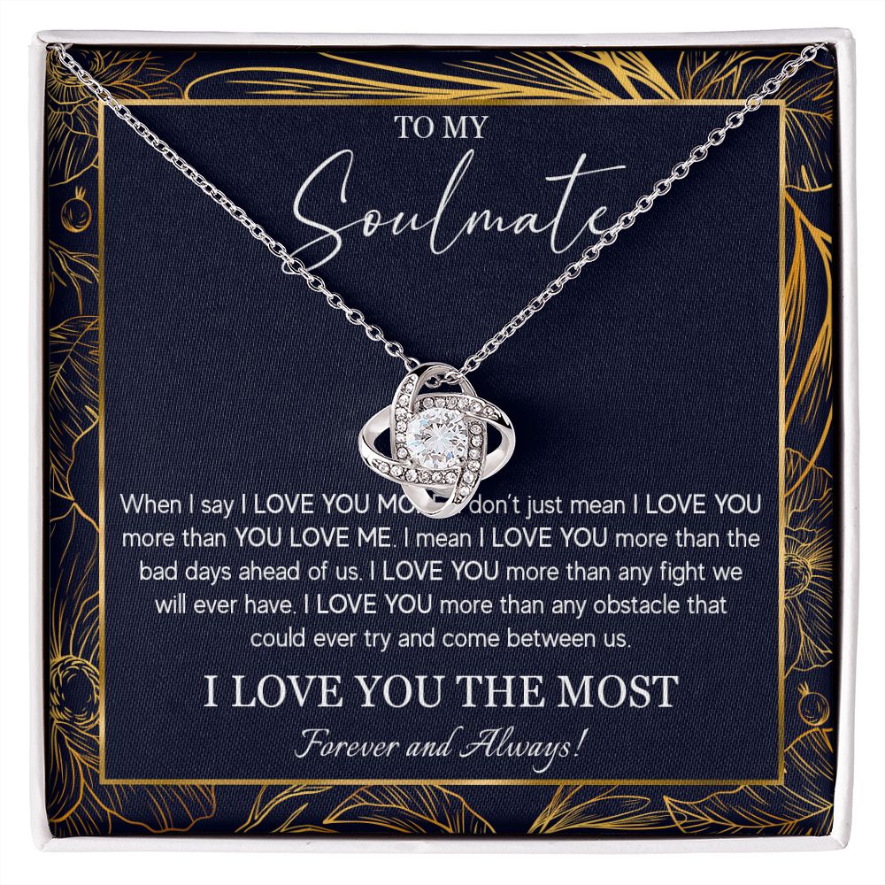 552A To My Soulmate Necklace, Jewelry Gifts For My Wife, Girlfriend, Future Wife Gift