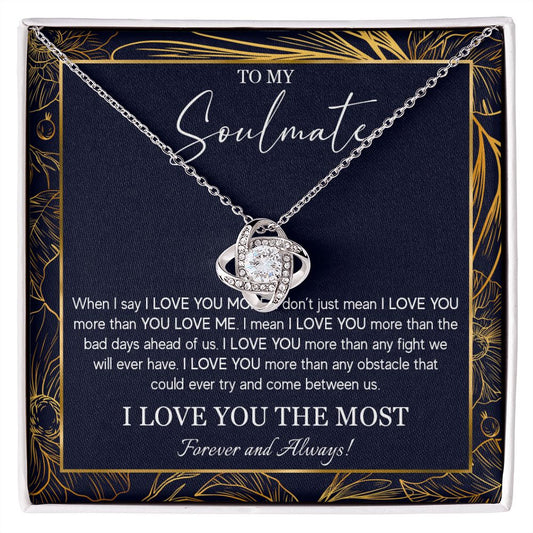 552A To My Soulmate Necklace, Jewelry Gifts For My Wife, Girlfriend, Future Wife Gift