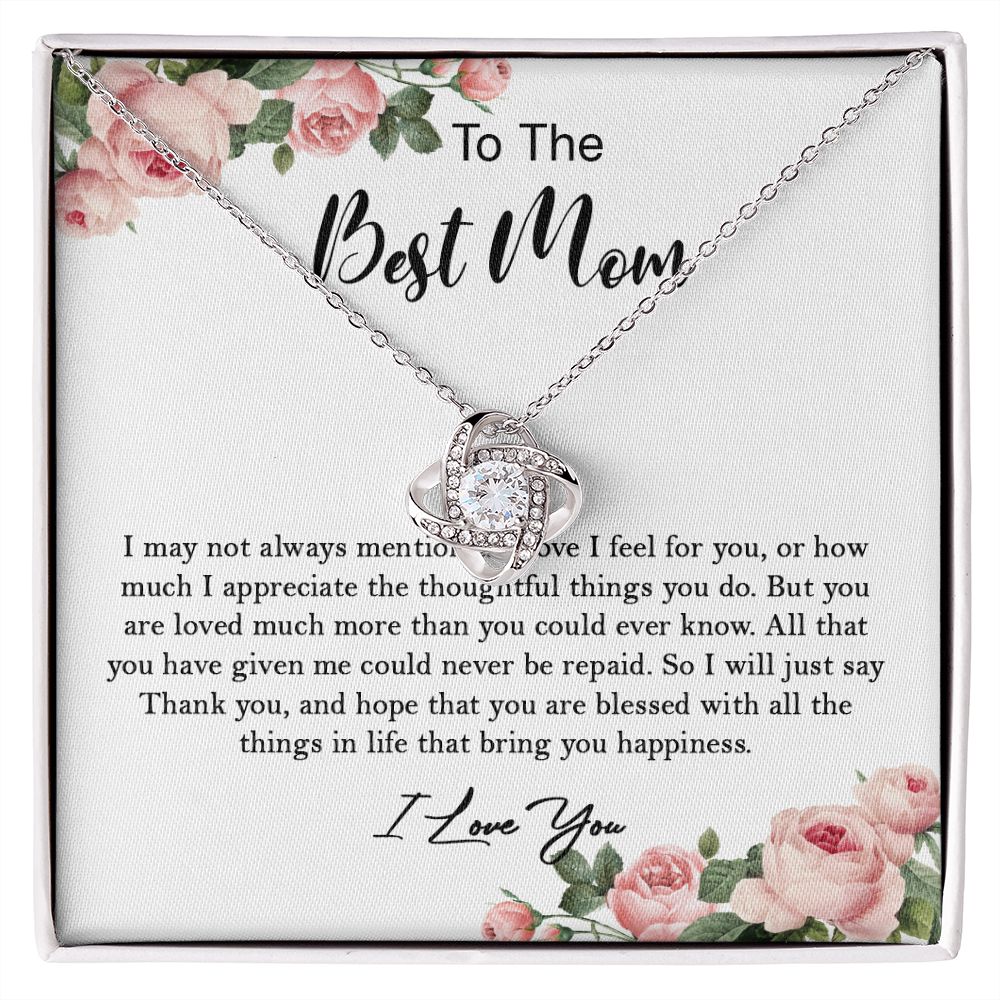 633A To My Mom Necklace,Mama, Birthday Gift From Son/Daughter For Birthday,I Love Mom