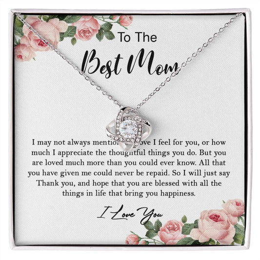 633A To My Mom Necklace,Mama, Birthday Gift From Son/Daughter For Birthday,I Love Mom