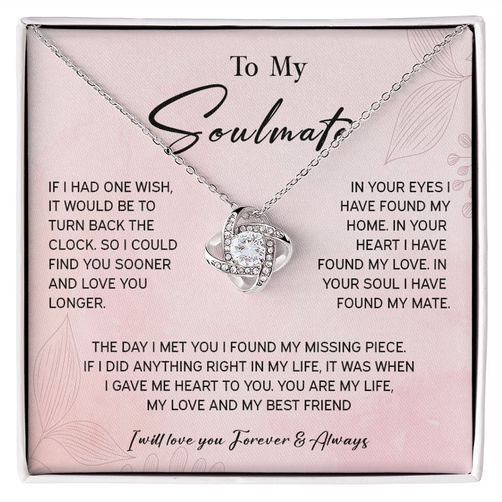 464A To My Soulmate/Wife Necklace Gift for Fiancée / Girlfriend Gifts for Her