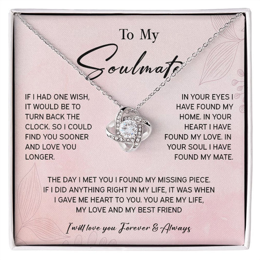 464A To My Soulmate/Wife Necklace Gift for Fiancée / Girlfriend Gifts for Her