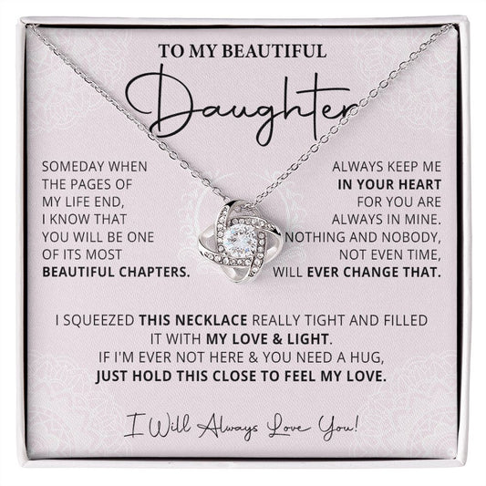 487A Daughter Gift From Mom, Daughter Necklace Gift From Dad, Daughter Birthday Gifts