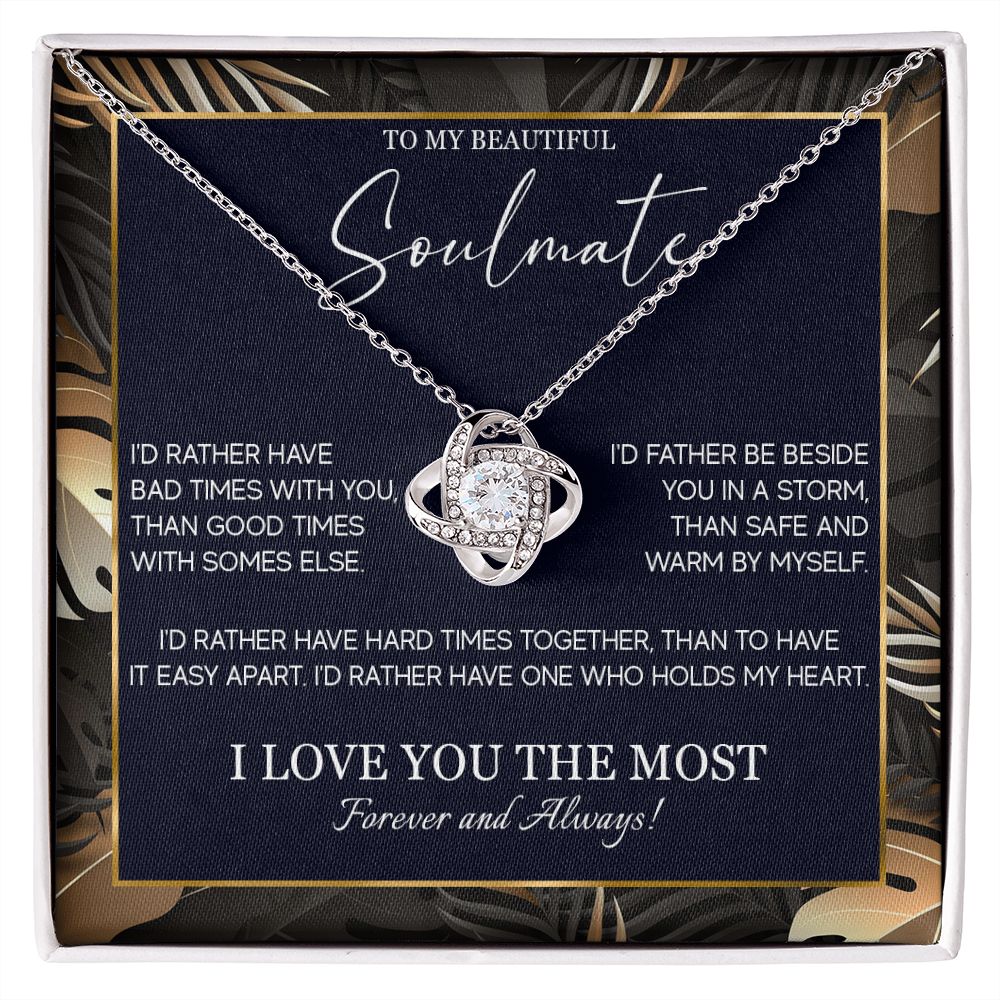 553A Soulmate Necklace, To My Soulmate Necklace, Birthday Gifts for Wife, Girlfriend