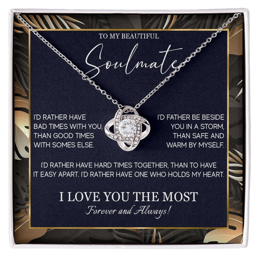 553A Soulmate Necklace, To My Soulmate Necklace, Birthday Gifts for Wife, Girlfriend