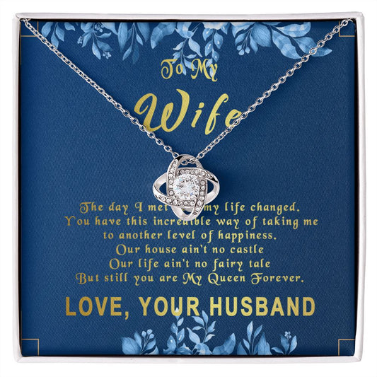 77A To My Wife Necklace, Gift For Wife, Anniversary Gift For Wife, Gift Birthday