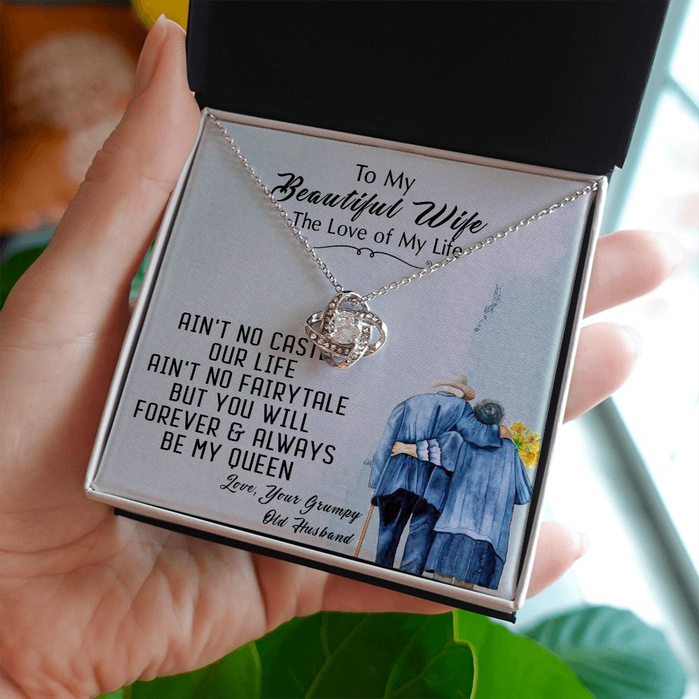 94A To My Beautiful Wife Necklace, Wife Necklace Gift from Husband, Gift Birthday