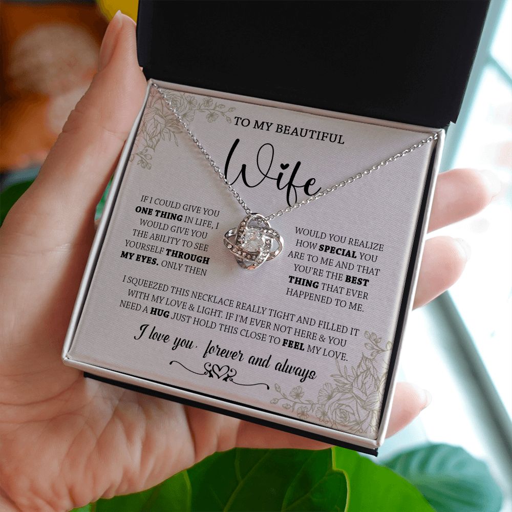 438A To My Wife Necklace, Gifts For Wife, Love Necklace Gifts For Wife From Husband