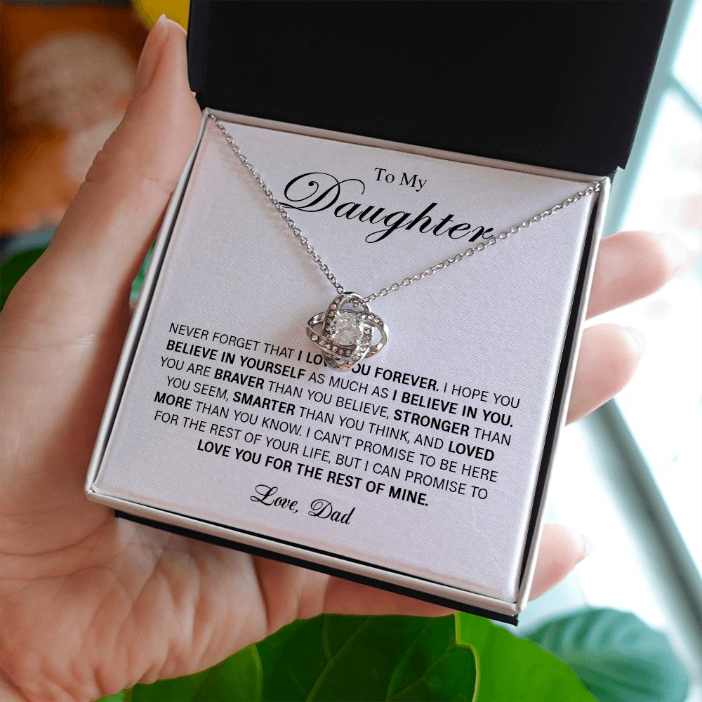 626A To My Daughter Necklace Gift From Dad, Daughter Gift, Daughter Necklace,Birthday
