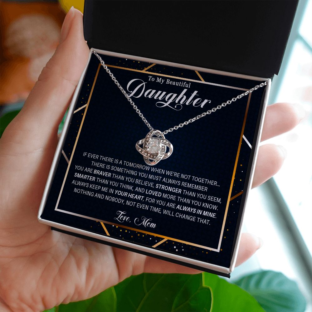 537A Gift For Daughter From Mom, To My Daughter Necklace, Birthday Gifts for Daughter