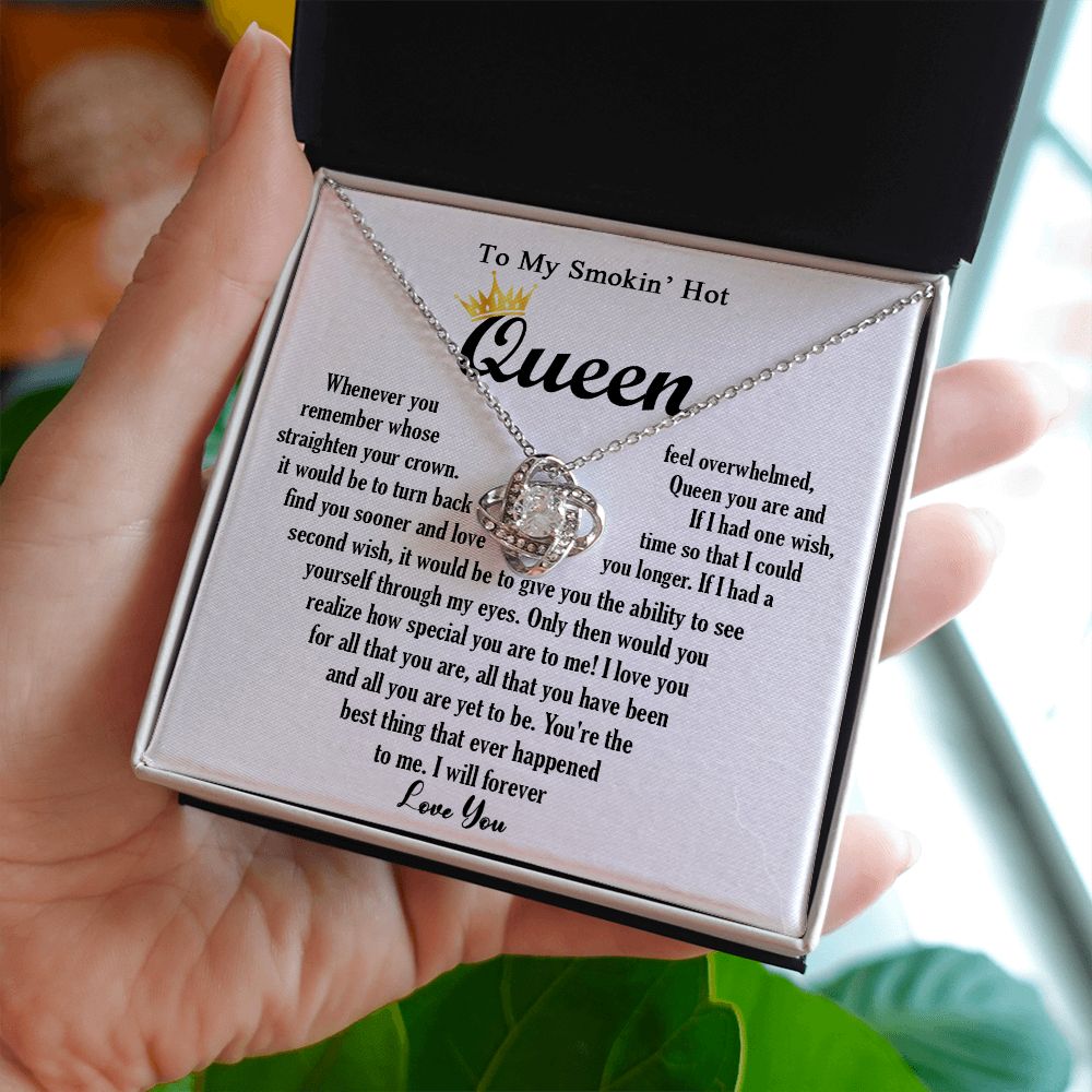 443A To My Smokin Hot Necklace, Gift For Wife Soulmate Valentines Day, Birthday Gift