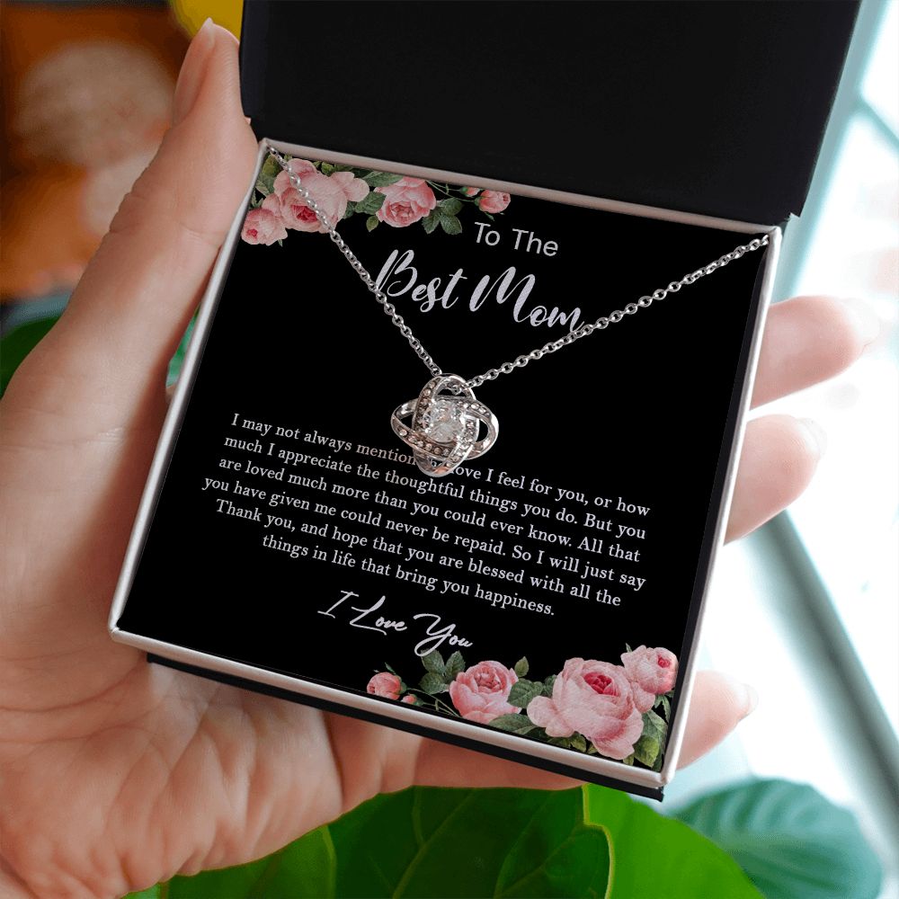 630A To My Best Mom Necklace, Gift For Mom From Son/Daughter, Gift Birthday, Holiday