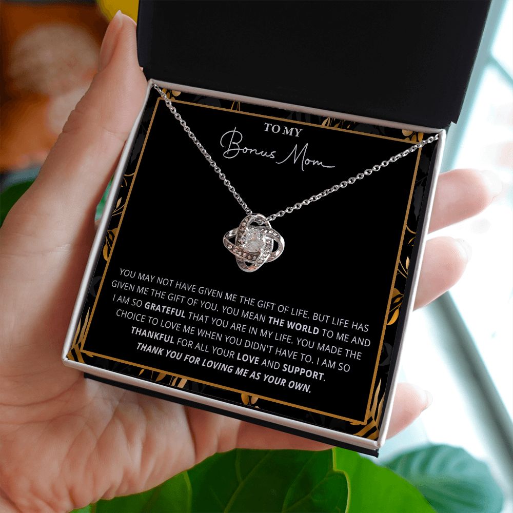 588A Bonus Mom Gift for Step Mother, Bonus Mom Necklace, Birthday Gift for Stepmom