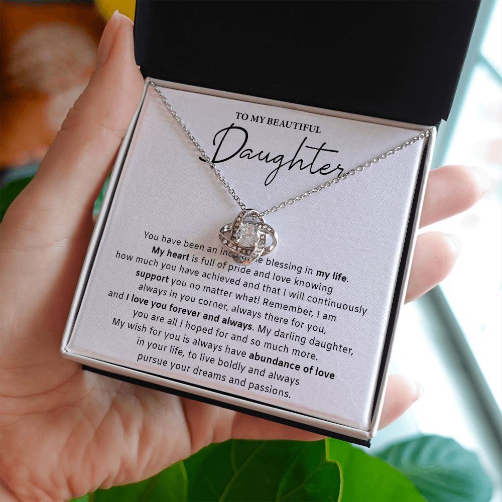 533A Daughter Gift from Mom Dad, Daughter Necklace Gift, Birthday Gift, Xmas Gifts