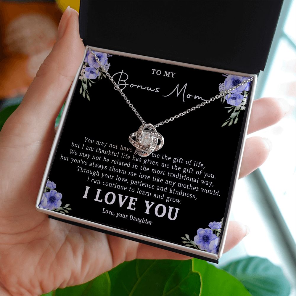 522A Step Mom Gift, Bonus Mom Necklace, Stepmom Necklace Birthday Gift from Daughter