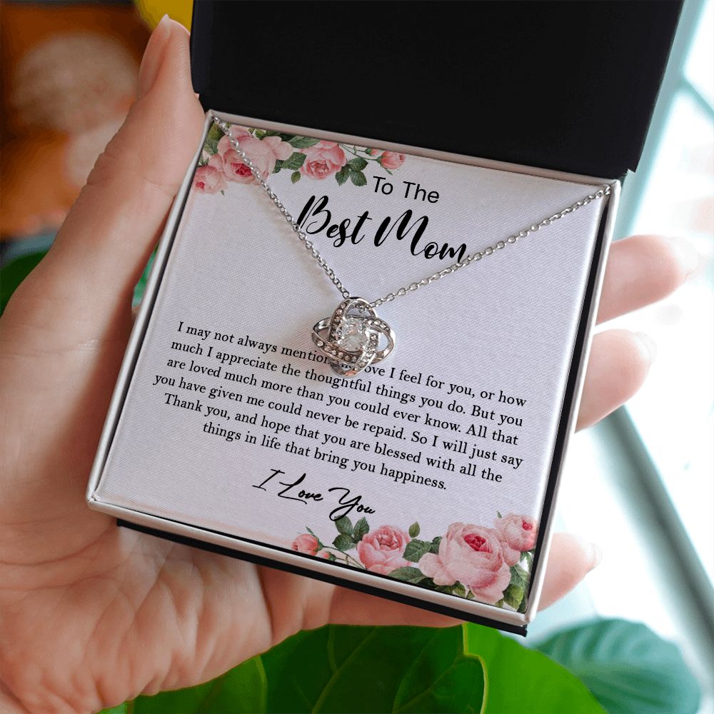 633A To My Mom Necklace,Mama, Birthday Gift From Son/Daughter For Birthday,I Love Mom