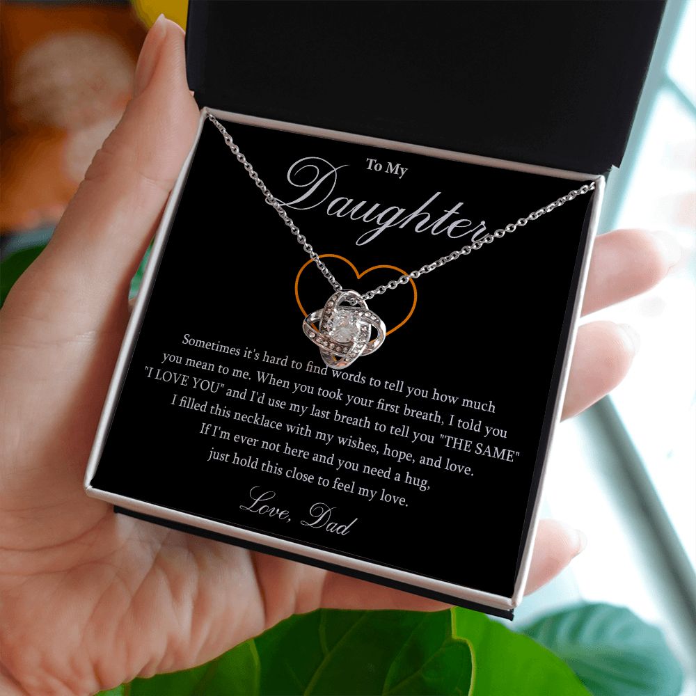 569A To My Daughter Necklace, Gift For Daughter From Dad, Daughter Father Necklace