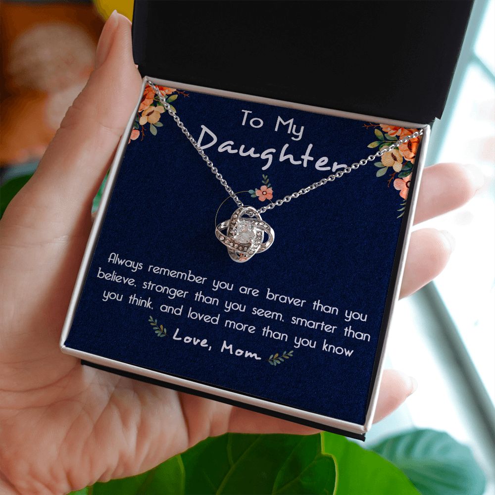 116A To My Daughter Necklace, Gift For Daughter From Mom, Birthday Gifts, Xmas Gift