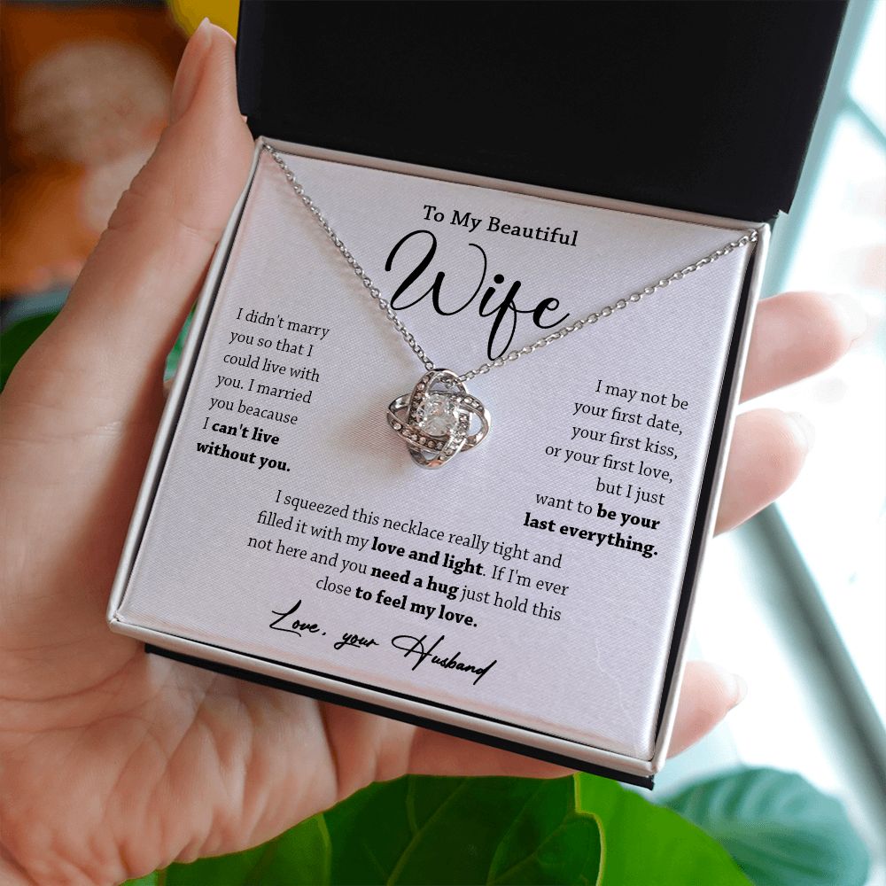 449A To My Wife Necklace, Valentine Gift For Her, Gift For Soulmate, Gift Birthday