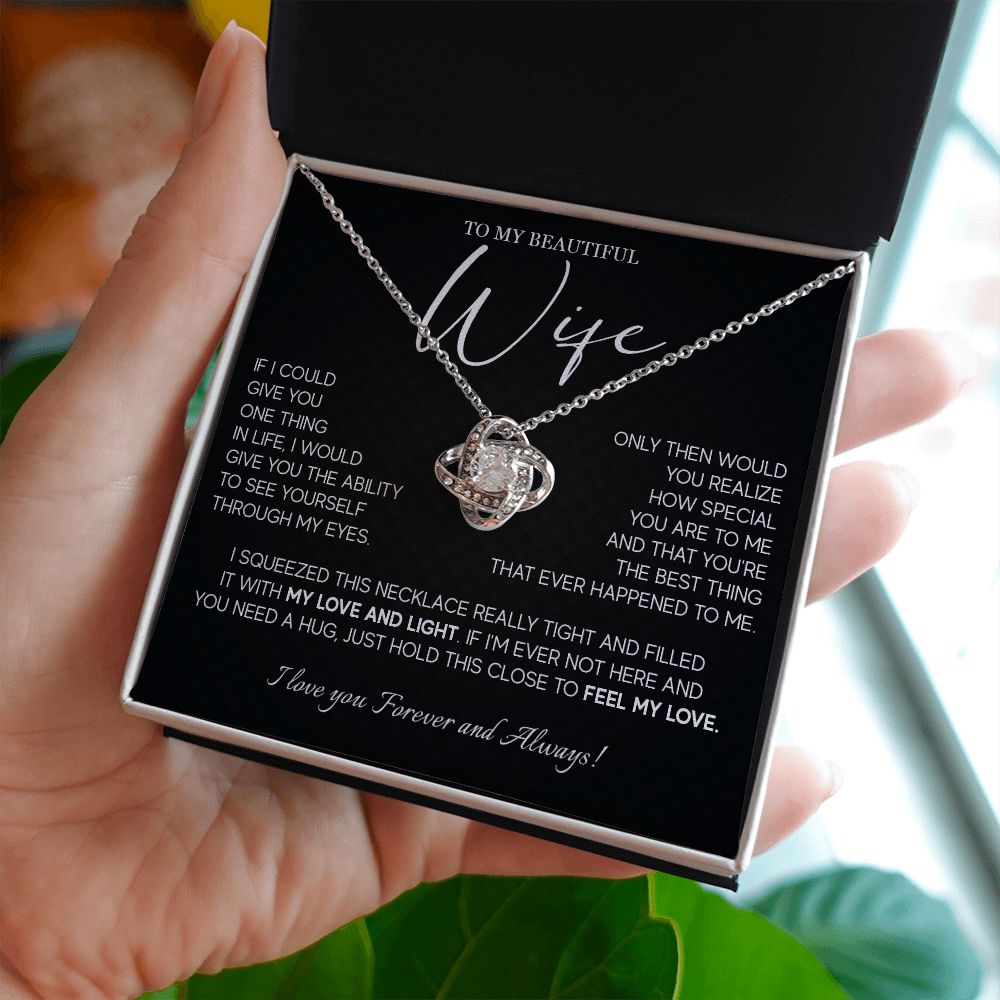 493A Gift For Wife From Husband, To My Wife Necklace, Wedding Anniversary Gifts