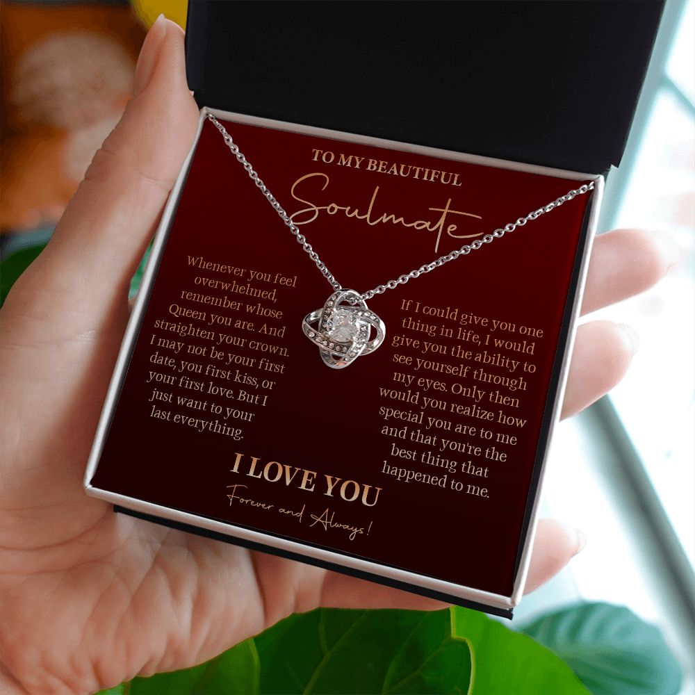581A To My Soulmate Necklace, Gift For Girlfriend Wife, Birthday Gift, Love Necklace