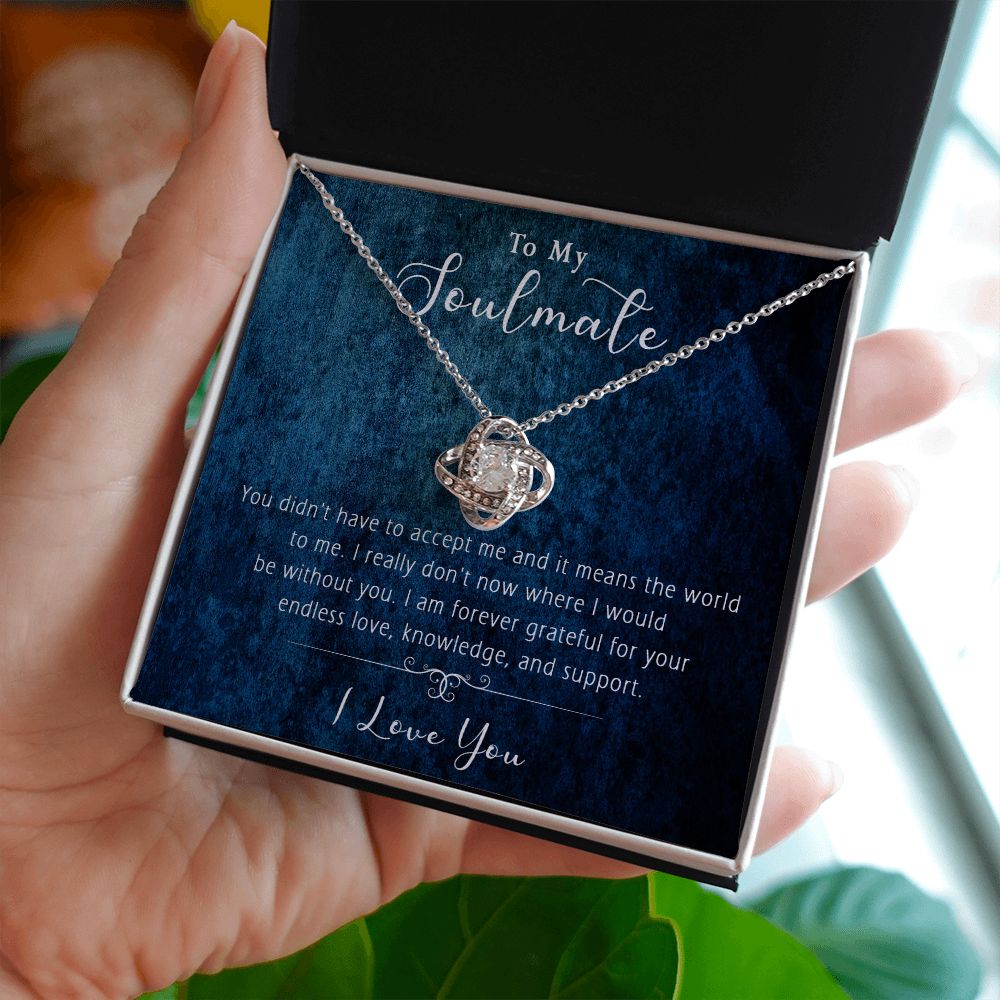 421A Wife Necklace Gift, To My Soulmate Necklace Gift, Anniversary Necklace Gift