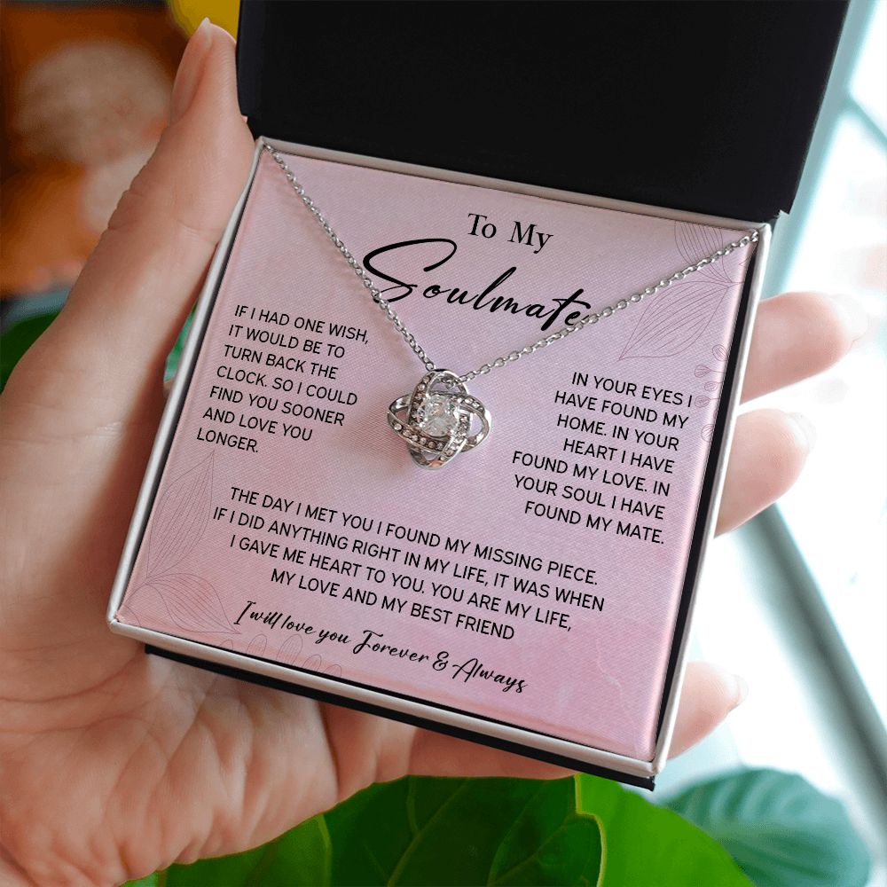 464A To My Soulmate/Wife Necklace Gift for Fiancée / Girlfriend Gifts for Her