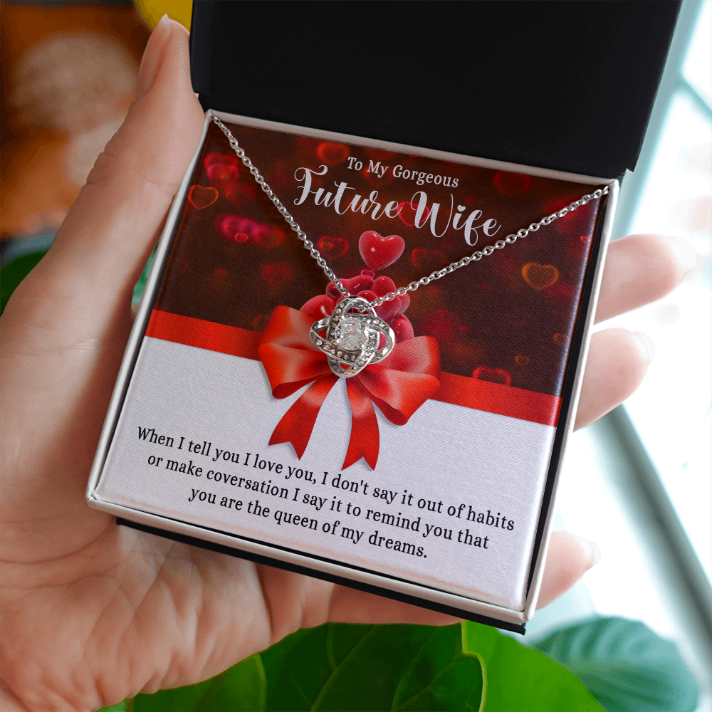 Necklace To My Gorgeous Future Wife, Love Gift for Her/Women, Queen Necklace