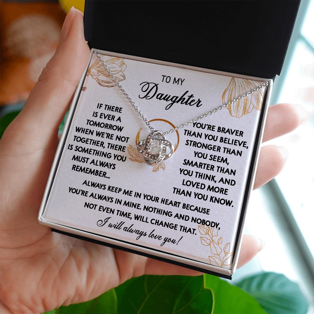 111A To My Daughter Necklace, Daughter Gift From Dad, Mom, Xmas Gift, Birthday Gift