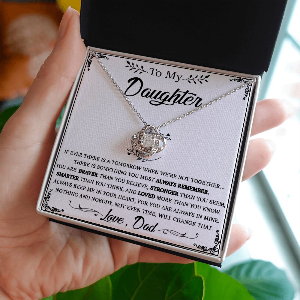 114A Daughter Necklace From Dad, To My Daughter Necklace, Christmas Birthday Gifts