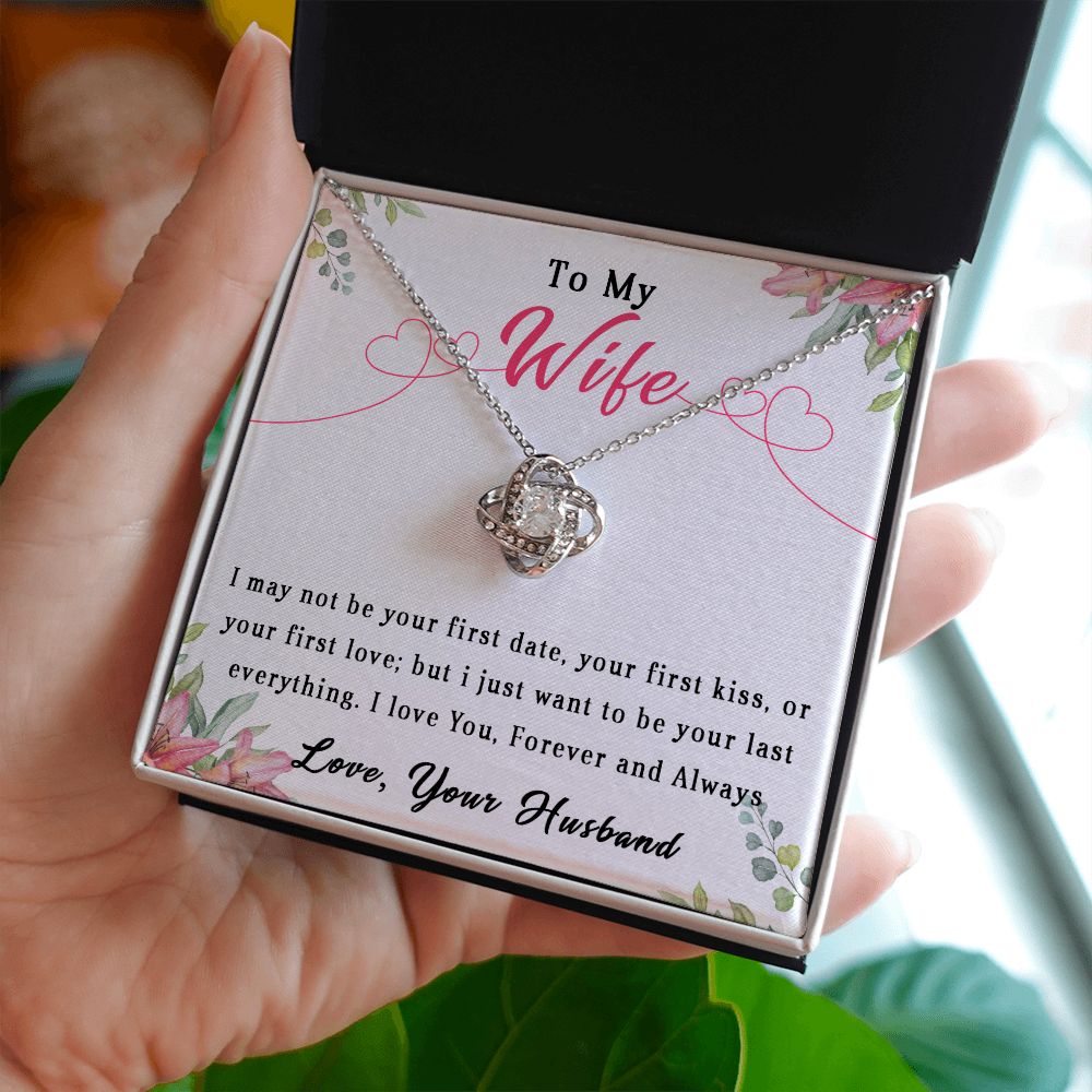 81A To My Wife Necklace, Wife Anniversary Gift From Husband, Necklace Gift Birthday