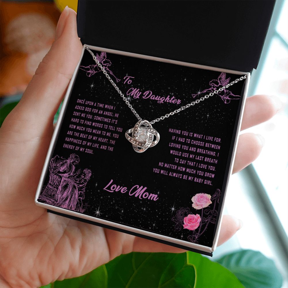 101A To My Daughter Necklace, Gift for Daughter from Mom, Daughter Necklace Gift