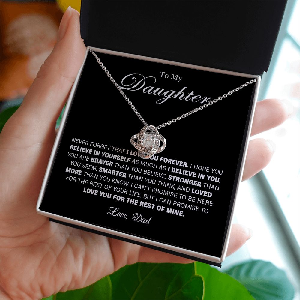 627A To My Daughter Necklace, Gift For Daughter from Dad, Birthday Gift For Daughter