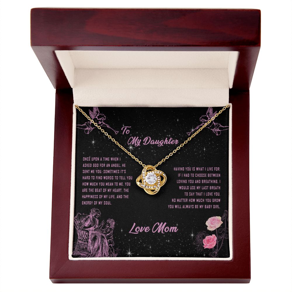 101A To My Daughter Necklace, Gift for Daughter from Mom, Daughter Necklace Gift