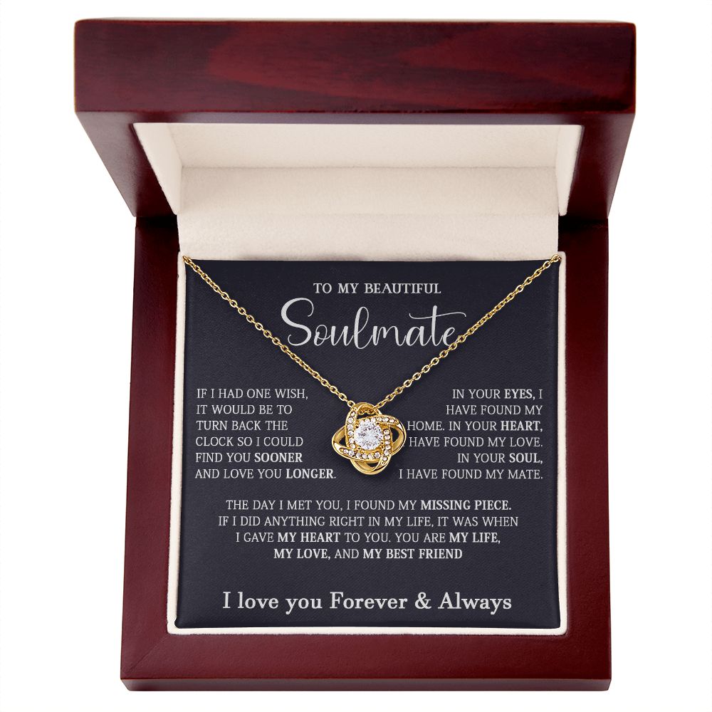 467A To My Soulmate Necklace, Holiday Gift For Wife Girlfriend From Husband,Xmas Gift