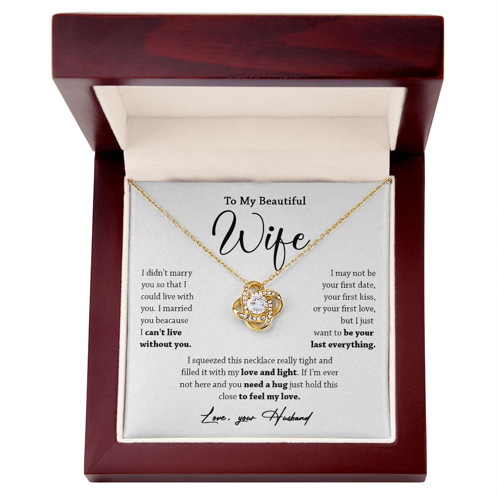 449A To My Wife Necklace, Valentine Gift For Her, Gift For Soulmate, Gift Birthday