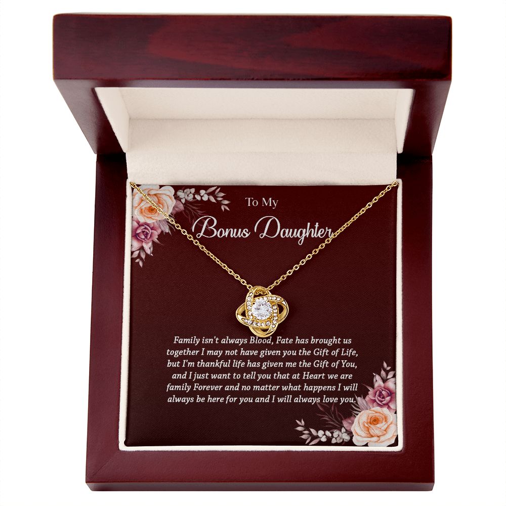 621A To My Bonus Daughter Necklace, Gift Birthday, Christmas, Gift Ideas, Necklace