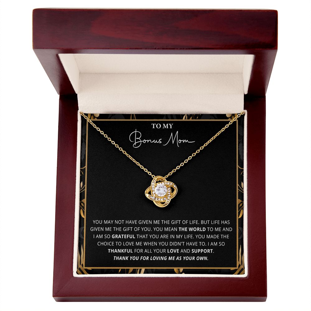 588A Bonus Mom Gift for Step Mother, Bonus Mom Necklace, Birthday Gift for Stepmom
