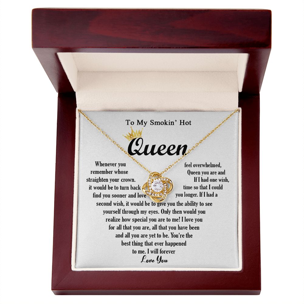 443A To My Smokin Hot Necklace, Gift For Wife Soulmate Valentines Day, Birthday Gift