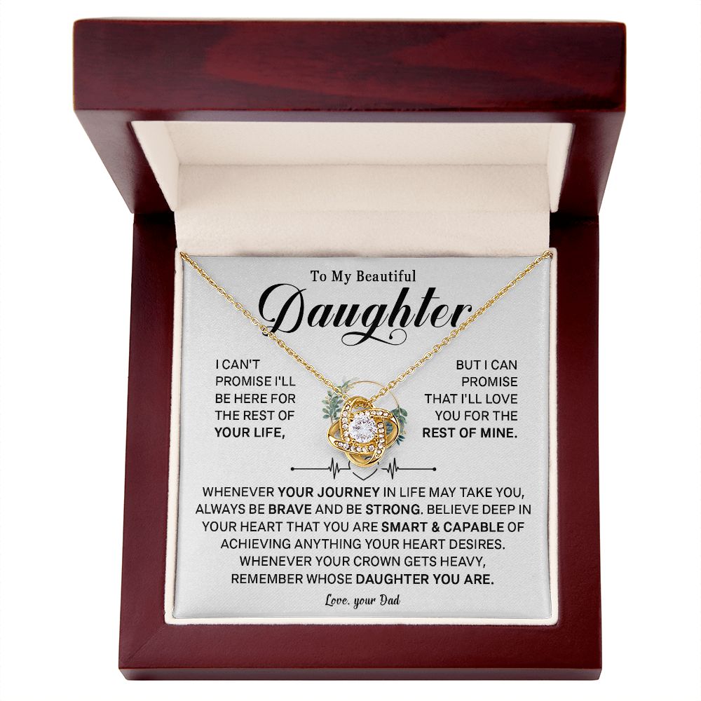 543A To My Daughter Necklace, Birthday Gift For Daughter from Dad, Daughter Necklace