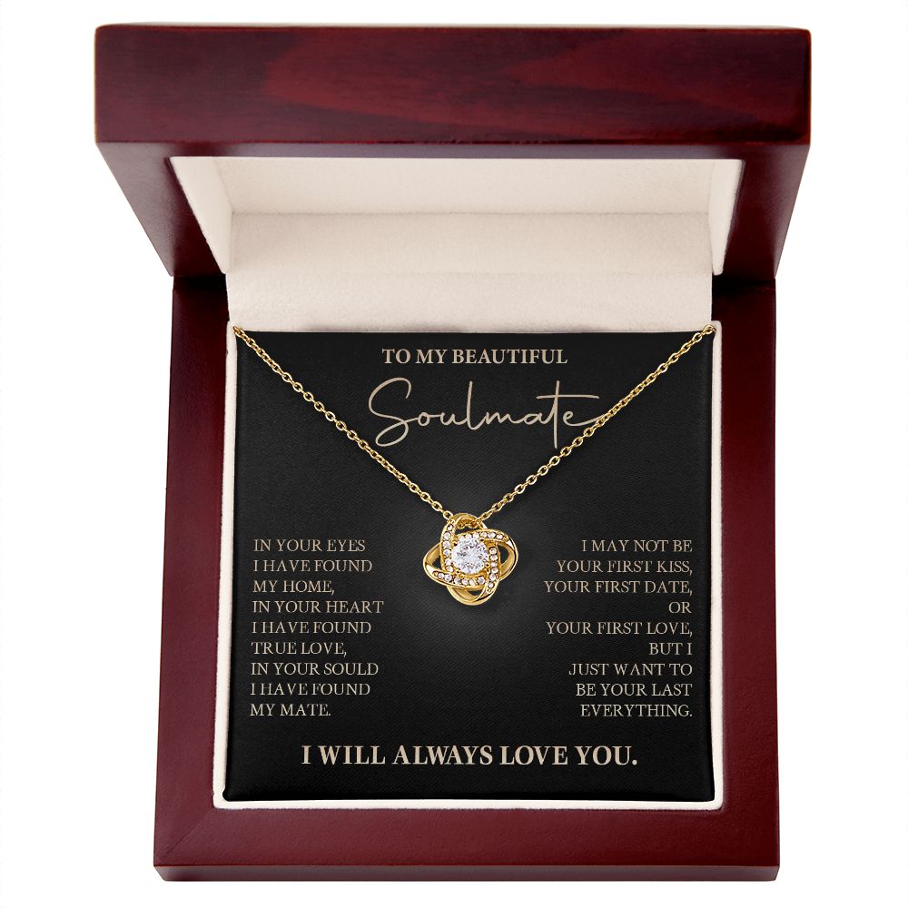 583A To My Soulmate Necklace, Love Gift For Wife Girlfriend, Romantic Love Necklace