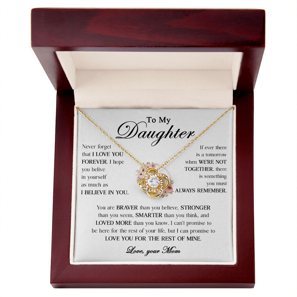 456A To My Daughter Necklace, Gift From Dad For Daughter, Gift Birthday, Christmas