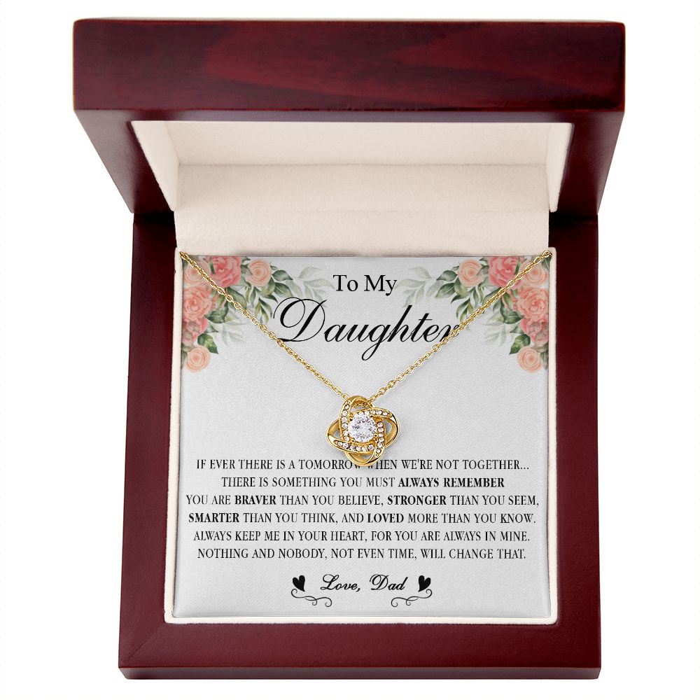 538A Gift For Daughter From Dad, To My Daughter Necklace, Daughter Father Necklace