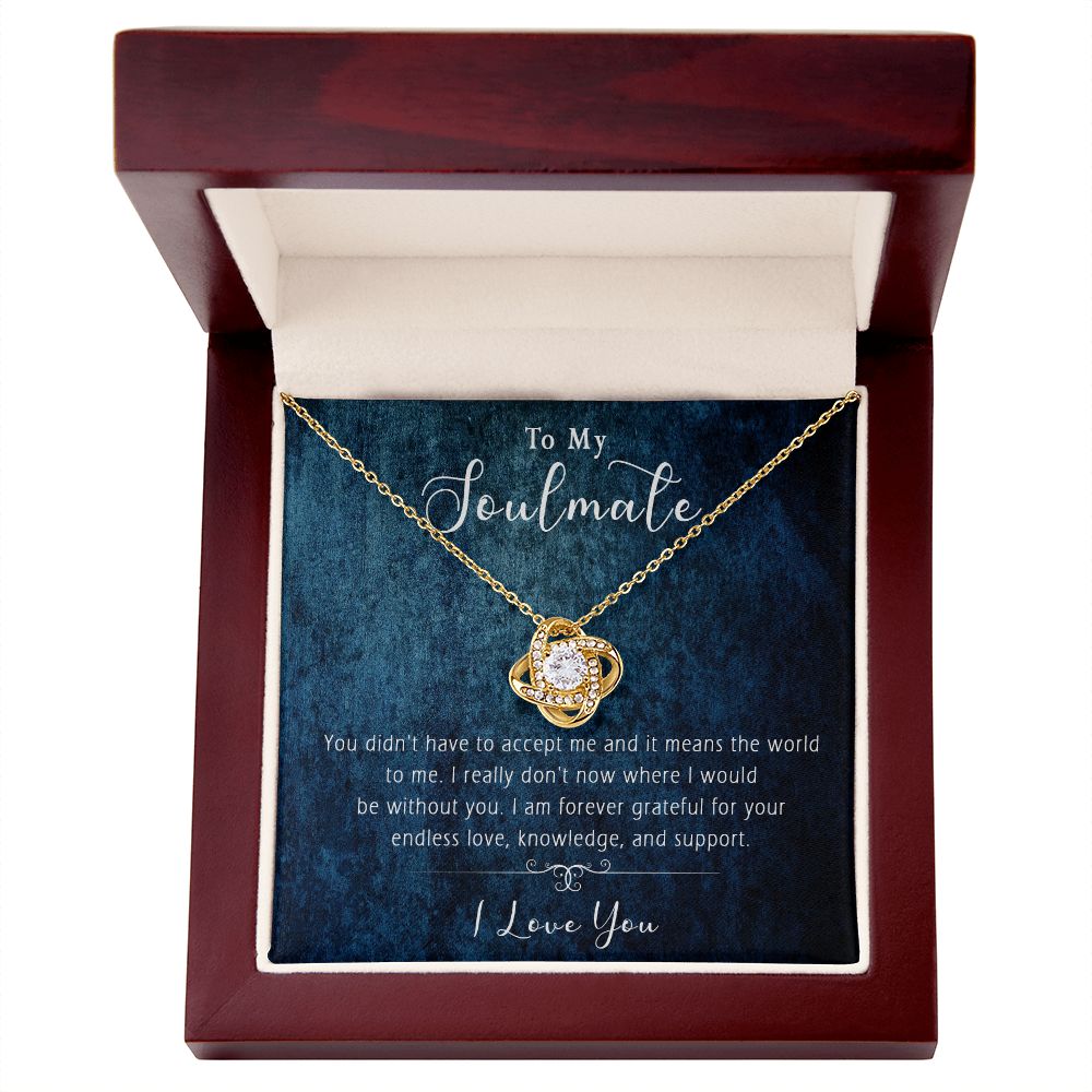 421A Wife Necklace Gift, To My Soulmate Necklace Gift, Anniversary Necklace Gift