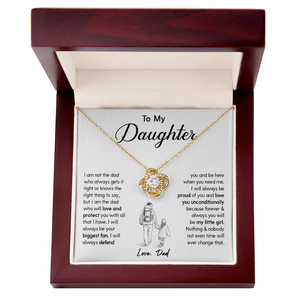 450A To My Daughter Necklace Gift from Dad, Birthday Graduation Christmas Gift