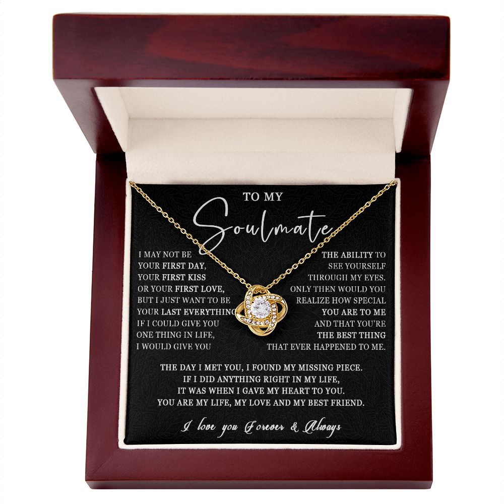 507A Love Gift For Her, To My Soulmate Necklace, Gift For Soulmate, Girlfriend, Wife