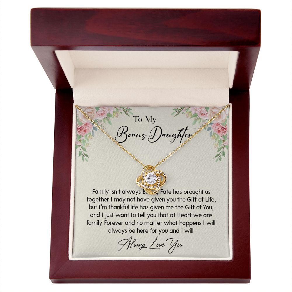 468A To my Bonus Daughter Necklace, Bonus Daughter, Step Daughter Gift, Birthday Gift