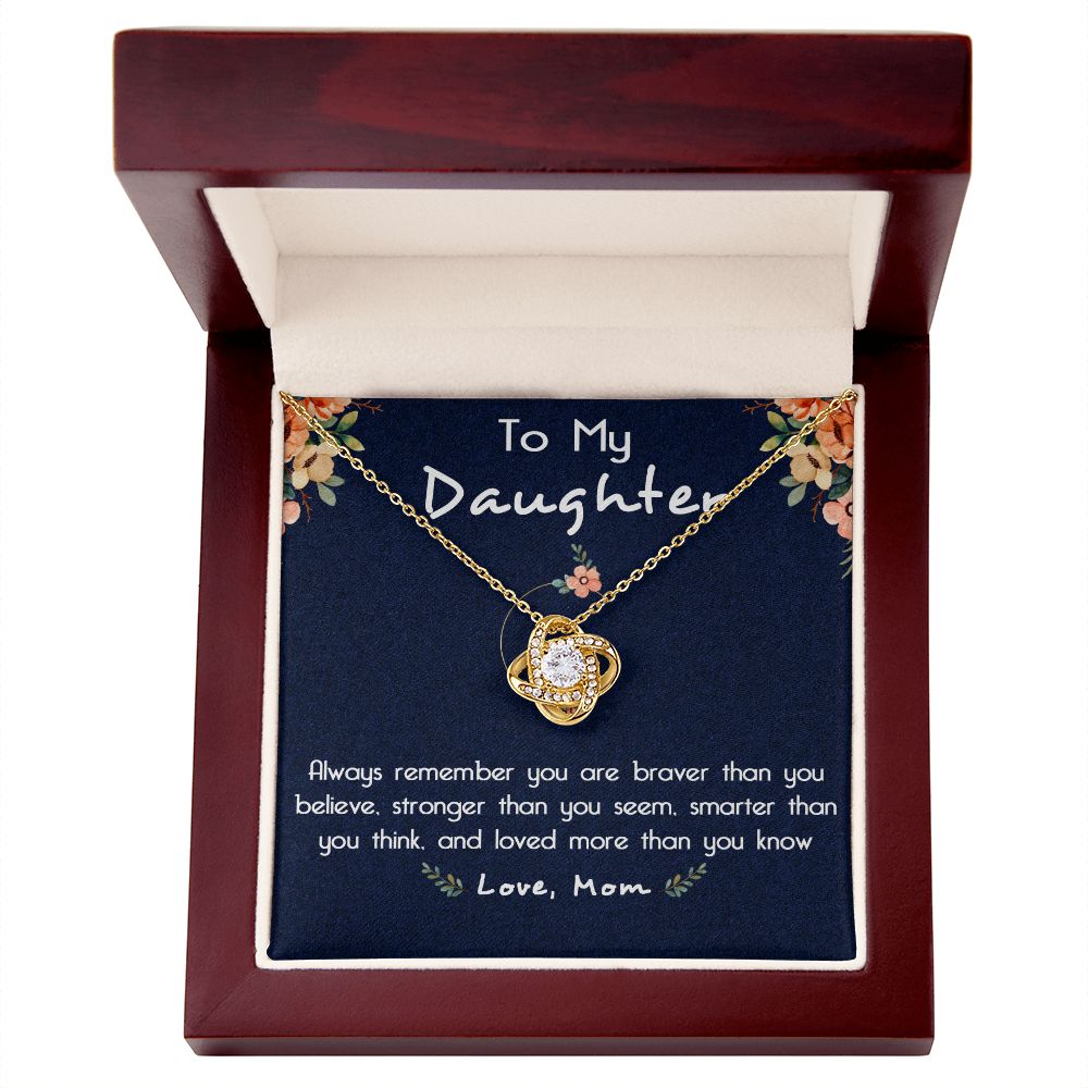 116A To My Daughter Necklace, Gift For Daughter From Mom, Birthday Gifts, Xmas Gift