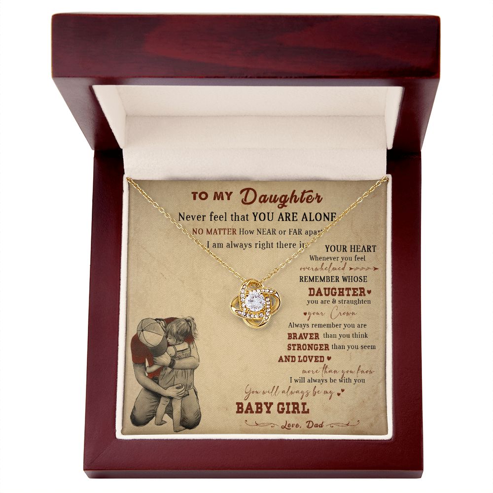 105A Daughter Necklace, To My Daughter Necklace,  Birthday Gift For Daughter From Dad